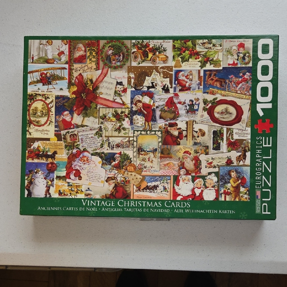 Eurographics Vintage Christmas Cards Puzzle - 1000 Pieces